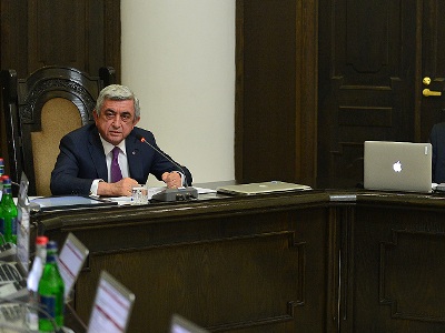 Armenia’s Sargsyan: Objective of transparency shall be elimination of corruption and “patronage”