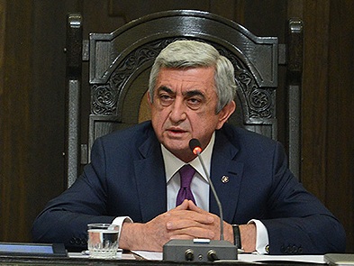 Armenia President: Government will continue to work consistently toward improving foreign political climate for us