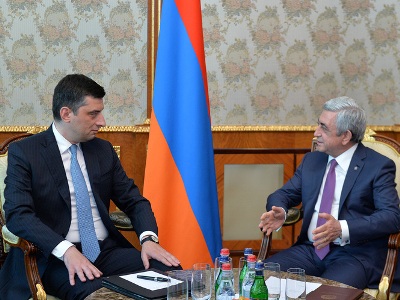 Armenian President, Georgian minister discuss mutually beneficial programs
