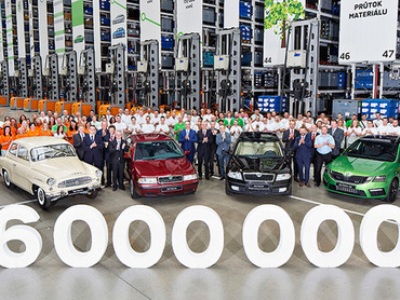 С конвейера Skoda сошла 6-миллионная Octavia