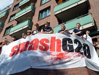 About 12,000 protesters gather in Hamburg for “G20 - not welcome!" rally