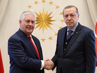 US secretary of state meets with Turkey’s Erdoğan