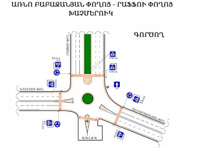 Երթեւեկության փոփոխություն՝ Ա.Բաբաջանյան-Րաֆֆու-Գ.Շերամի փողոցների շրջանաձև խաչմերուկում (ֆոտո)