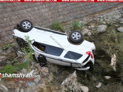 Վթար Հրազդանի կիրճում. Մեքենան ընկել է կիրճը (ֆոտո)