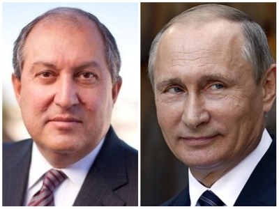 «Հայաստանում բարձր են գնահատում Ձեր սկզբունքային դիրքորոշումը». Արմեն Սարգսյանը շնորհավորել է Պուտինին