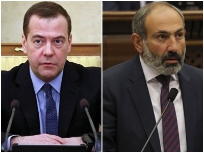 PM Nikol Pashinyan congratulates Dmitry Medvedev on becoming PM