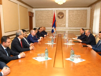 Karabakh President receives delegation of Commission Regulating Public Services of Armenia