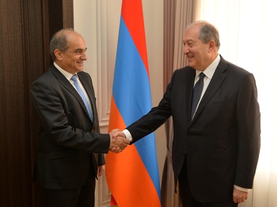 Armenia President, Cyprus parliament speaker discuss bilateral relations (PHOTOS)