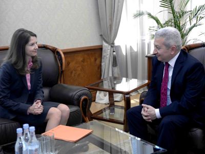 Ֆինանսների նախարարն ընդունել է ԱՄՀ ներկայացուցիչ Յուլիա Ուստյուգովային