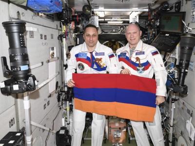 Armenia, Yerevan flags wave in International Space Station (PHOTOS)