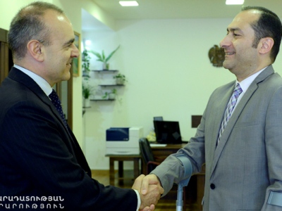 Արտակ Զեյնալյանը Իտալիայի դեսպանի հետ քննարկել է կոռուպցիայի դեպ պայքարի հարցը