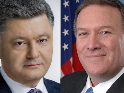 Poroshenko discusses Nord Stream-2, MN17 crash with Pompeo