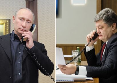 Путин и Порошенко провели телефонный разговор