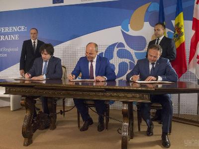 Ukraine, Georgia, Moldova sign statement on creation of inter-parliamentary assembly