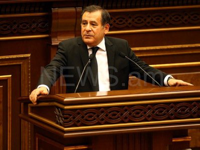 Левон Йолян: 18 программ по части госбюджета не были реализованы на сумму в более размере 11 млдр драм.