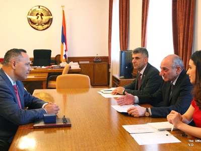 Karabakh President receives Armenian National Committee of America chairman