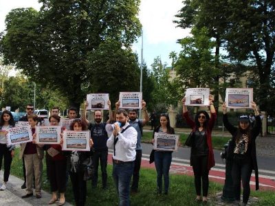 Բողոքի ակցիա Պրահայում՝ ընդդեմ Ադրբեջանին «Չեխոսլովակ գրուպի» զենքի վաճառքի (ֆոտո)