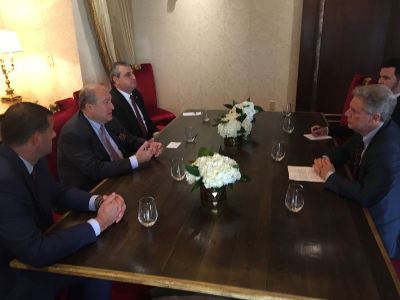 Armenia president meets with Congressional Armenian Caucus leaders