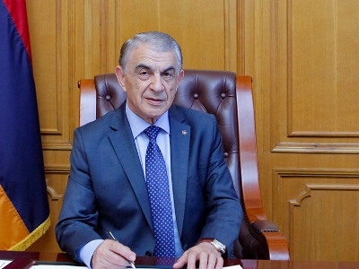 Armenia parliament speaker heading to Canada