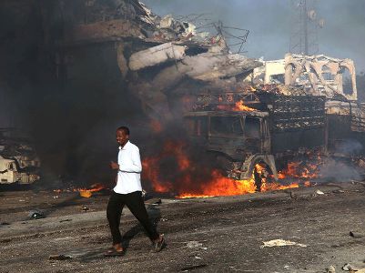 At least 9 killed in attack on Somalia's interior ministry