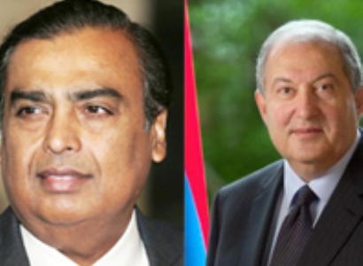 Արմեն Սարգսյանը Մոսկվայում հանդիպել է հայտնի հնդիկ գործարարի հետ