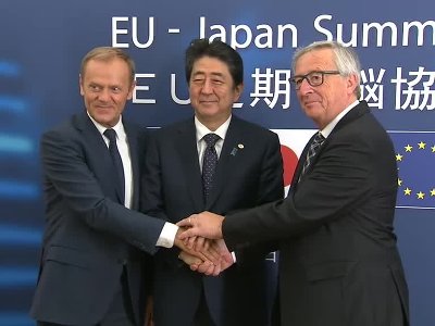 Japan, EU sign free-trade agreement