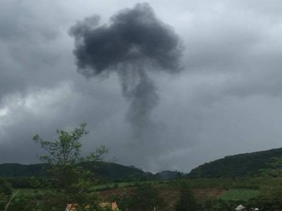 На севере Вьетнама разбился военный самолет