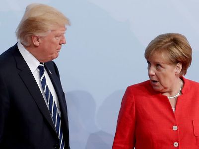 Spiegel: Trump does not want to shake Merkel's hand