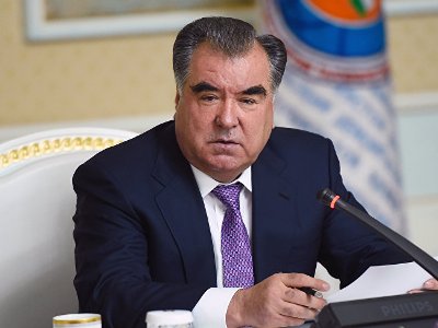Rahmon to Aliyev: Karabakh conflict should be settled peacefully