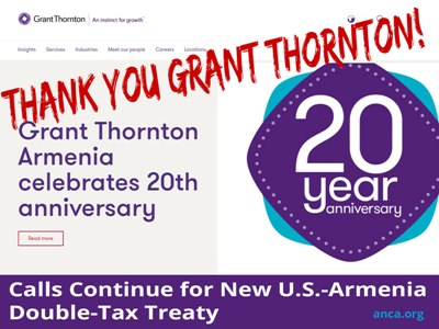 Grant Thornton–ը կոչ է արել ԱՄՆ–ին Հայաստանի հետ հարկման համաձայնագրի շուրջ բանակցություններ սկսել