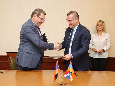 SRC Chairman and Karabakh Finance Minister sign 2018-2020 programme of activities for cooperation and mutual assistance