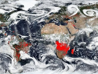 Спутники НАСА зафиксировали рекордное число пожаров на Земле