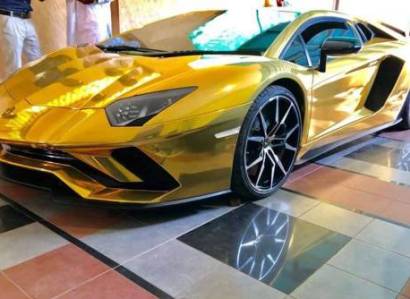 Պակիստանում ոսկեզօծ Lamborghini-ն իրարանցում է առաջացրել