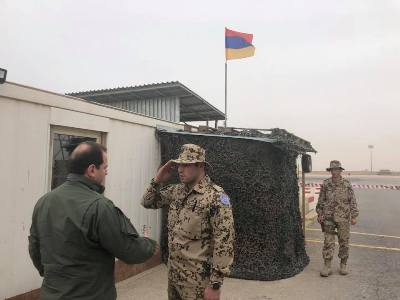 Tonoyan meets with Armenian peacekeepers in Afghanistan (PHOTO)