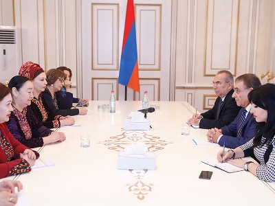 Parliament speaker briefs Turkmenistan delegation on newborn screening in Armenia