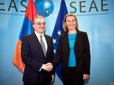 Zohrab Mnatsakanyan, Federica Mogherini discuss Armenia-EU agenda