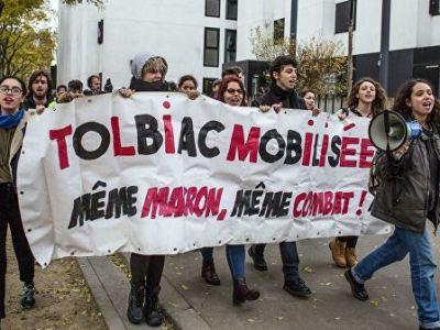 Lyceum students hold large-scale protests in Paris