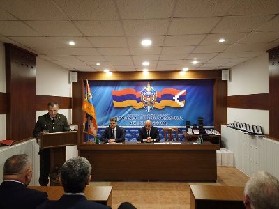 Karabakh President takes part in event on occasion of professional holiday of National Security Serviceman