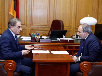 Armenia parliament outgoing speaker meets with President, Acting PM, Catholicos (PHOTOS)