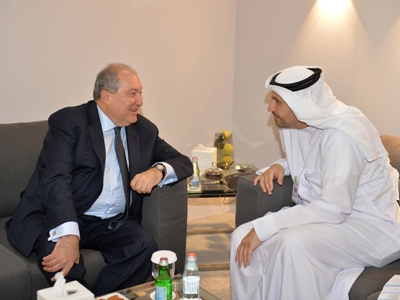 Armenia president, head of Mubadala investment company discuss cooperation prospects