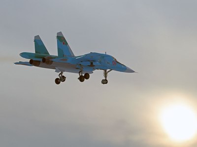На Дальнем Востоке столкнулись в воздухе два истребителя Су-34