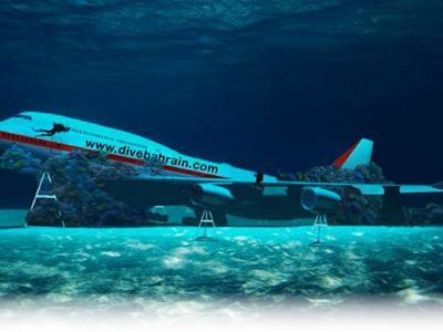 Боинг 747 станет главной частью нового подводного парка в Бахрейне
