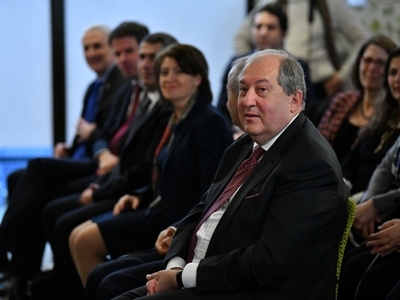 Armenia President attends AGBU 90th General Assembly in Paris