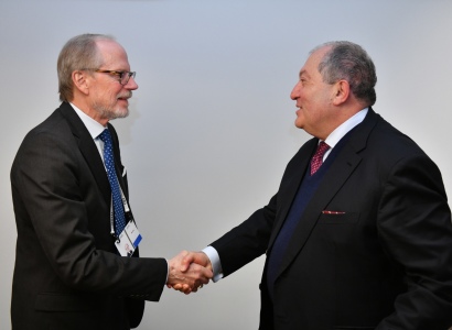 Armenian President meets with president of Rockefeller Brothers Fund