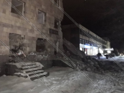 Գյումրիում հանրակացարան է փլուզվել (ֆոտո)