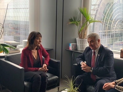 Karabakh legislature speaker meets with European Parliament vice president