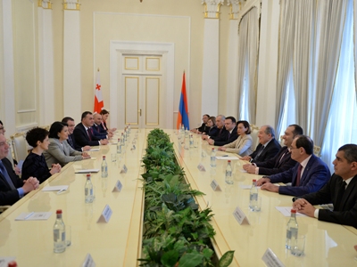 President's Residence hosts high-level Armenian-Georgian meeting
