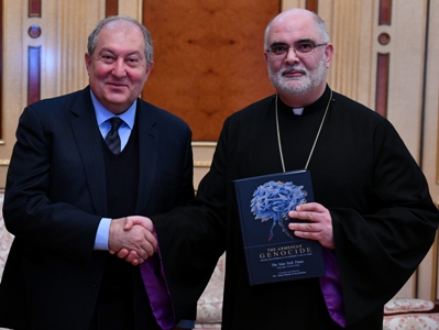 Armenia President hosts Mekhitarist Congregation rep and Ara Katibian from Australia