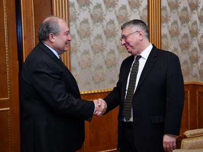 Armenia President meets with Armenian Assembly of America Co-Chair