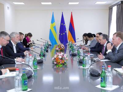 Armenian FM meets with Sweden's International Development Cooperation Minister